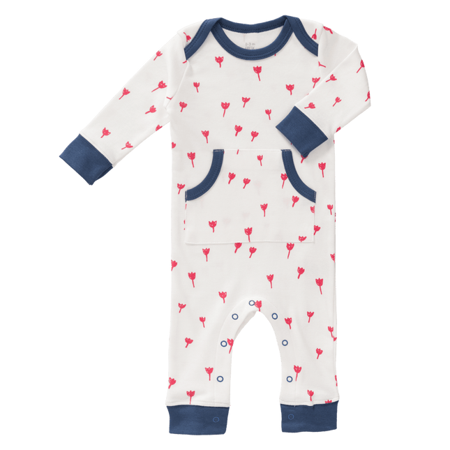 Fresk Baby Pyjama Zonder Voet Tulip Red - Fresk - Babywinkel - 8719638231725