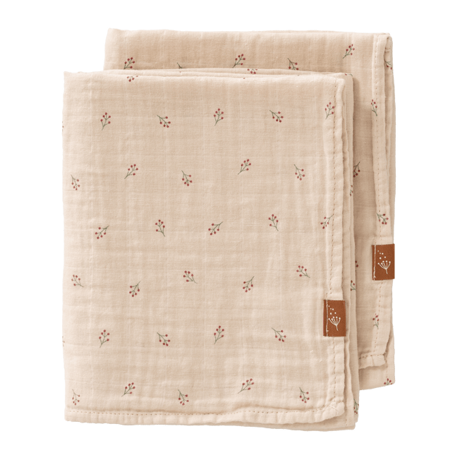 Fresk Inbakerdoek Berries Set 2St 70X60 Cm - Fresk - Babywinkel - 8720874453468