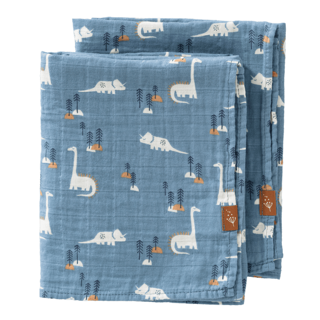 Fresk Inbakerdoek Dino Set 2St 70X60 Cm koop je bij Babywinkel