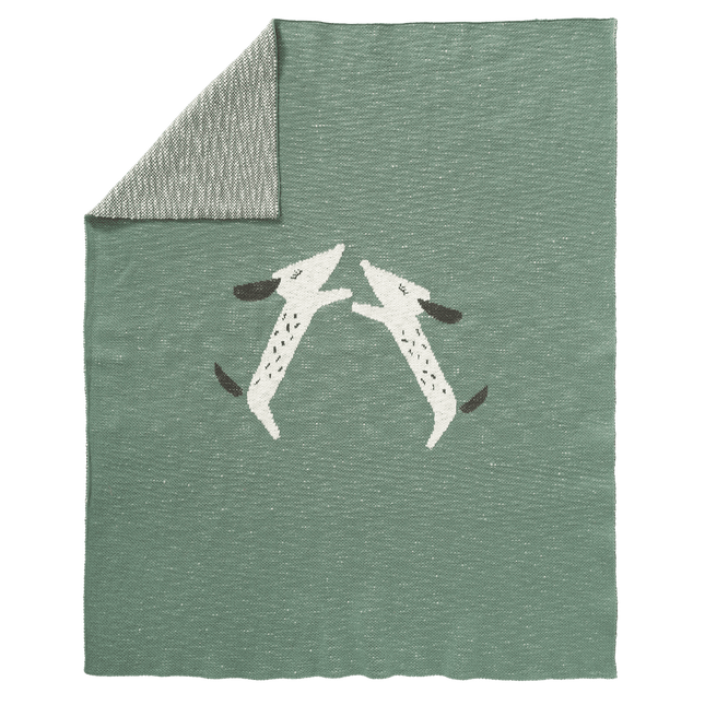 Fresk Ledikantdeken Gebreid Dachsy 100x150cm - Fresk - Babywinkel - 8719638239981