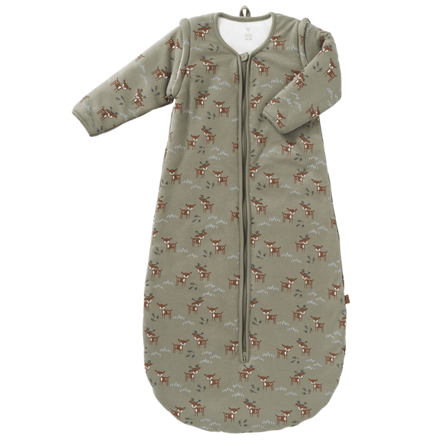 Fresk Slaapzak Baby Deer Met Afritsbare Mouw Olive 70cm koop je bij Babywinkel