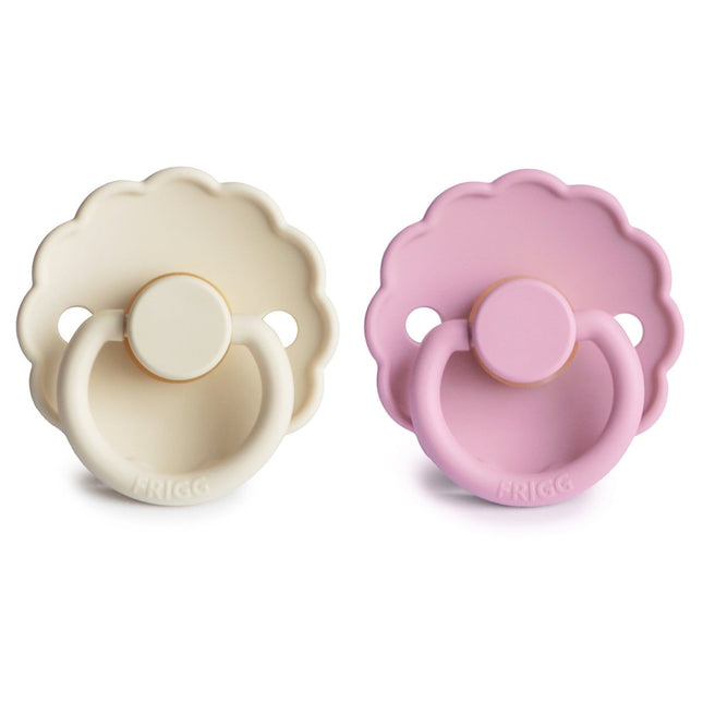 Frigg Speen Maat 1 Daisy Cream/Lupine Latex 2 - Pack - Frigg - Babywinkel - 5715239026749