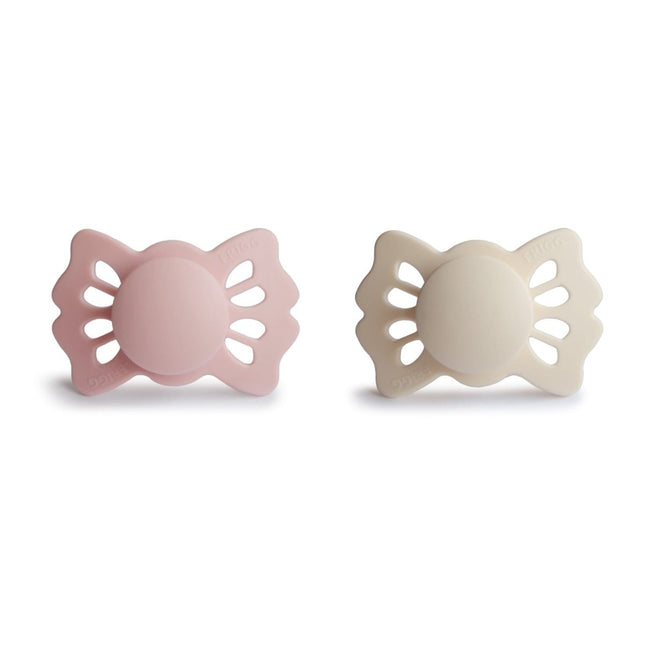 Frigg Speen Maat 1 Lucky Cream/Blush Silicone 2 - Pack - Frigg - Babywinkel - 5715239022246