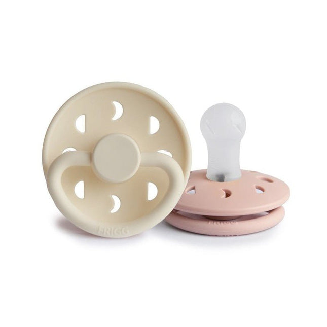 Frigg Speen Maat 1 Moon Blush/Cream Silicone 2st - Frigg - Babywinkel - 5715239011875