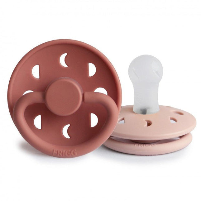 Frigg Speen Maat 1 Moon Blush/Powder Blush Silicone 2 - Pack koop je bij Babywinkel