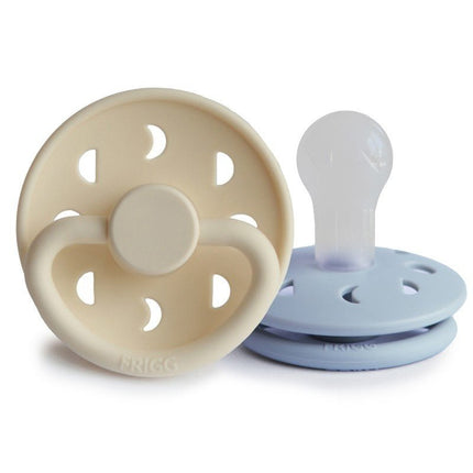Frigg Speen Maat 1 Moon Cream/Powder Blue Silicone 2 - Pack - Frigg - Babywinkel - 5715239011943