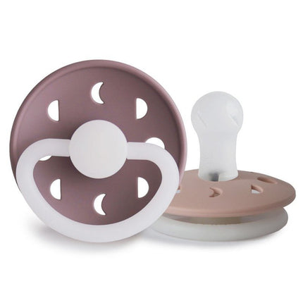 Frigg Speen Maat 1 Moon Night Tw.Mauve/Blush Silicone 2 - Pack - Frigg - Babywinkel - 5715239019758