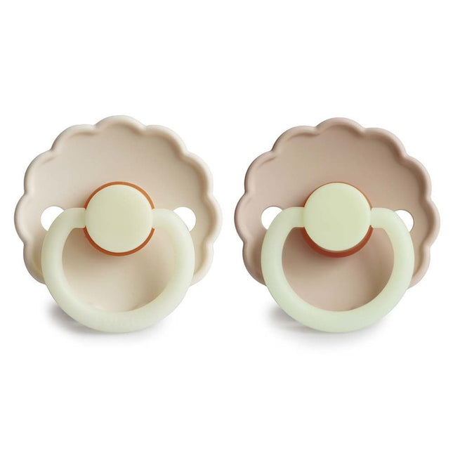 Frigg Speen Maat 2 Daisy Night Croissant / Cream Latex - Frigg - Babywinkel - 5715239224817