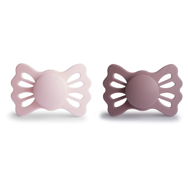 Frigg Speen Maat 2 Lucky White Lilac/Twilight Mauve Silicone 2 - Pack - Frigg - Babywinkel - 5715239022307