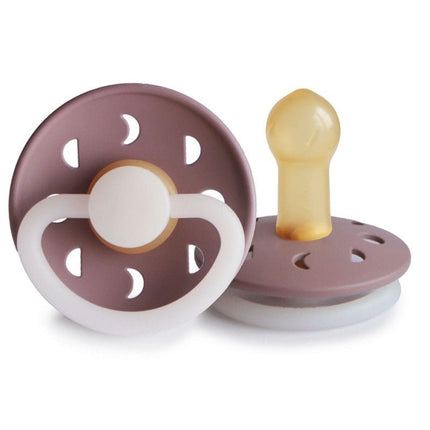 Frigg Speen Maat 2 Moon Night Twilight Mauve Latex - Frigg - Babywinkel - 5715239019581
