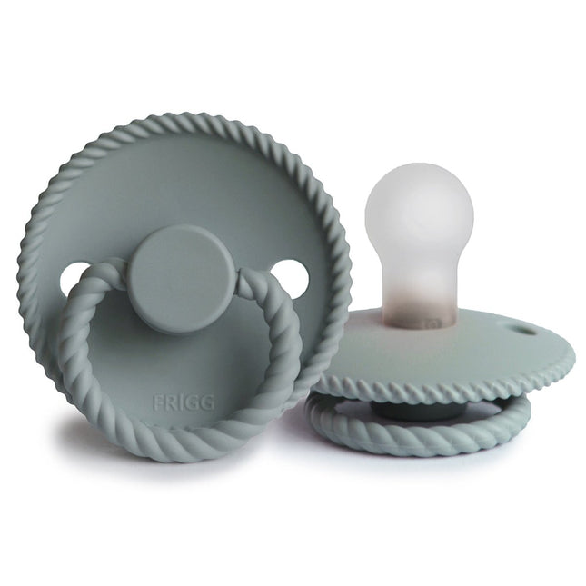 Frigg Speen Maat 2 Rope French Gray Silicone - Frigg - Babywinkel - 5715239012476