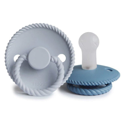 Frigg Speen Maat 2 Rope Ocean View/Powder Blue Silicone 2 - Pack - Frigg - Babywinkel - 5715239011813