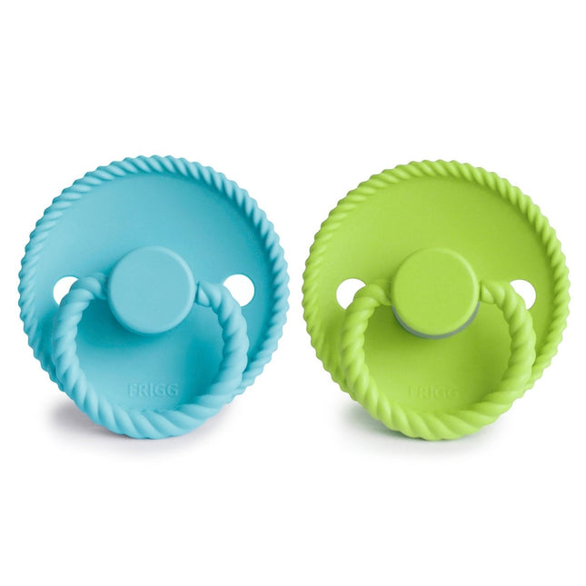 Frigg Speen Maat 2 Rope Waterfall/Rainforest Silicone 2 - Pack - Frigg - Babywinkel - 5715239024059
