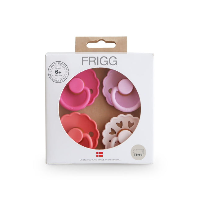 Frigg Speen Maat 2 Rosy Romance Latex 4St - Frigg - Babywinkel - 5715239029542