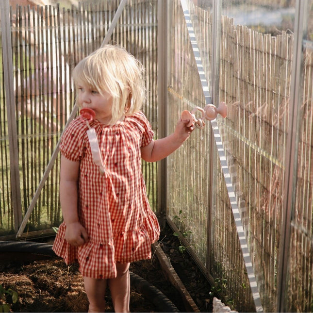 Mushie Zuignap Speeltje Pastel Roze 14,5Cm koop je bij Babywinkel