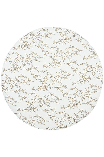 Hoeslaken boxmatras Branches - sand - Rond 90/95cm - Babywinkel - 4054703553901