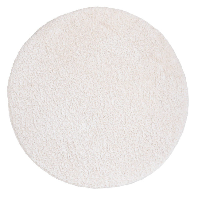 Hoeslaken boxmatras Snow wolwit - Ø90 cm - Babywinkel - 8721052104554