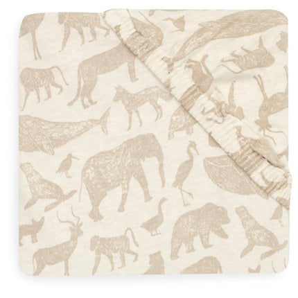 Jollein Hoeslaken Peuter Animals Nougat 60X120Cm koop je bij Babywinkel