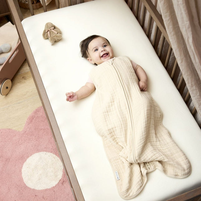 Hoeslaken wieg jersey Uni - nature - 40x80/90cm - Babywinkel - 4054703507102