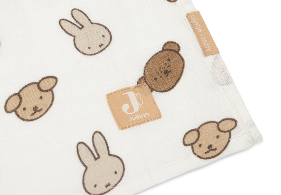 Hydrofiele Doek Large 115x115cm - Miffy and Friends - 2 Stuks - Babywinkel - 8717329393417