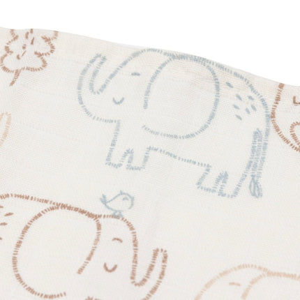 Hydrofiele Doek Small 70x70cm - Elephant Tales - 3 Stuks - Babywinkel - 8717329400627