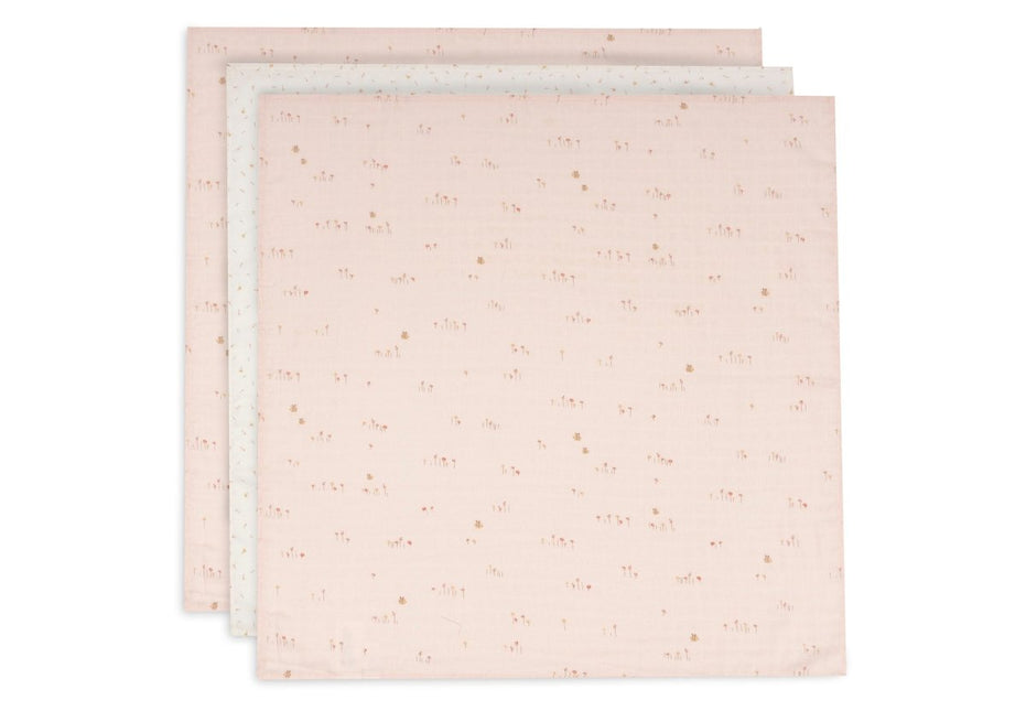 Hydrofiele Doeken Small 70x70cm - Pretty Picnic - 3 Stuks koop je bij Babywinkel