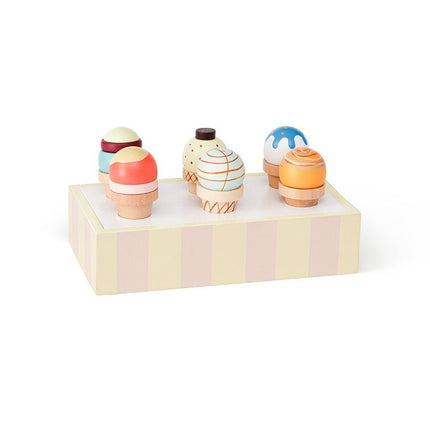 Ijskraam houten ijshoorns koop je bij Babywinkel