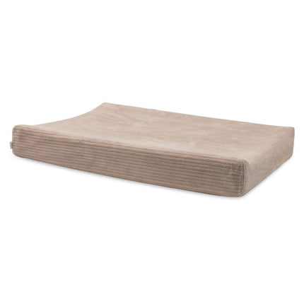 Jollein Aankleedkussenhoes Cloudy Rib/ Milky Coffee 50X70Cm - Babywinkel - 8717329400887