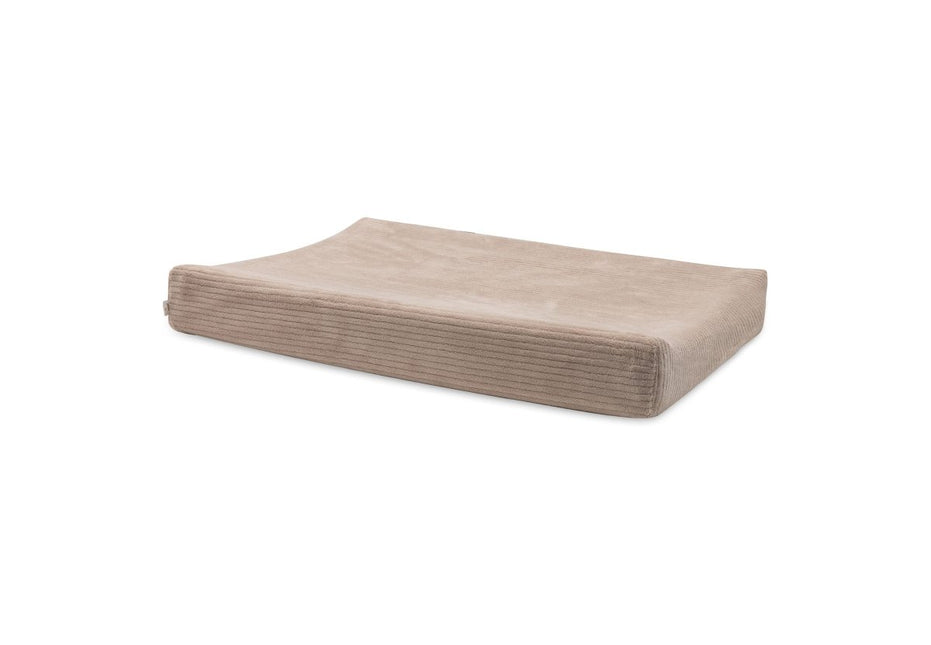 Jollein Aankleedkussenhoes Cloudy Rib/ Milky Coffee 50X70Cm - Babywinkel - 8717329400887