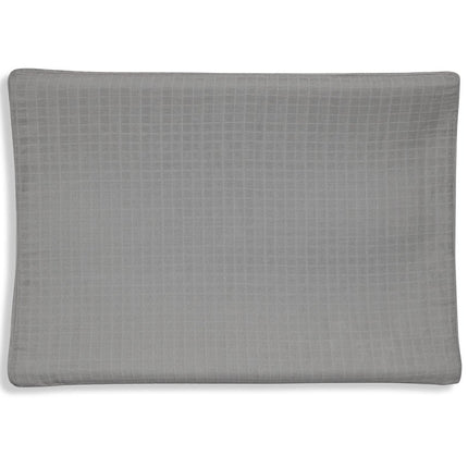 Jollein Aankleedkussenhoes Wrinkled Cotton Storm Grey 50x70cm - Jollein - Babywinkel - 8717329360785