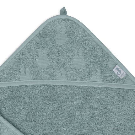 Jollein Badcape Baby Miffy Jaquard Sea Green 75X75Cm - Jollein - Babywinkel - 8717329387812