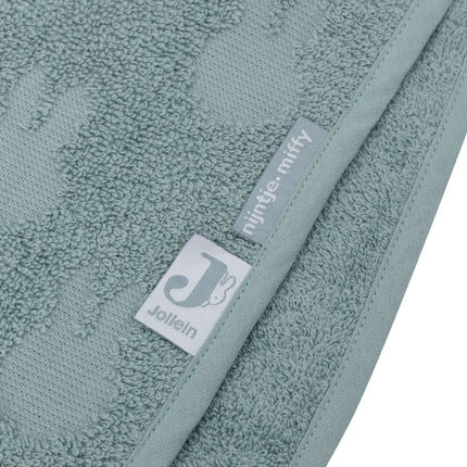 Jollein Badponcho Miffy Jacquard Sea Green - Jollein - Babywinkel - 8717329387805