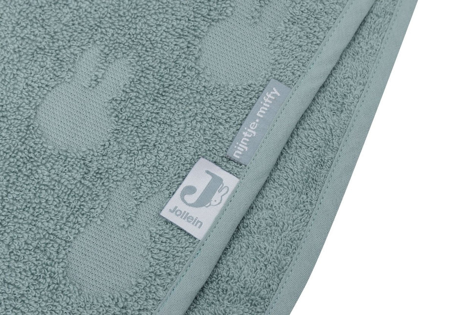 Jollein Badponcho Miffy Jacquard Sea Green - Jollein - Babywinkel - 8717329387805