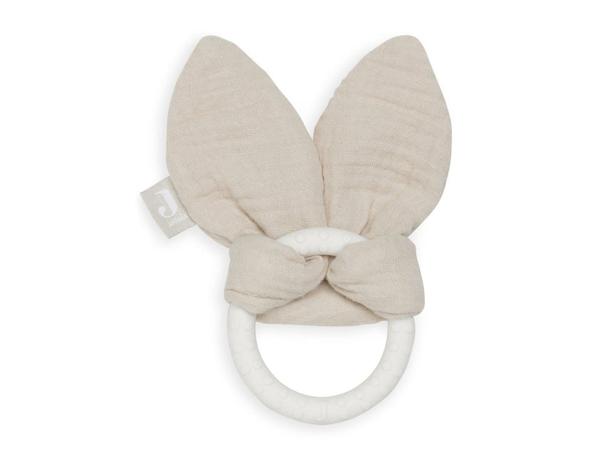 Jollein Bijtring Siliconen Bunny Ears Nougat koop je bij Babywinkel
