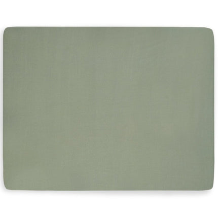 Jollein Hoeslaken Jersey Boxmatras Ash Green 75x95cm 2st - Jollein - Babywinkel - 8717329360037