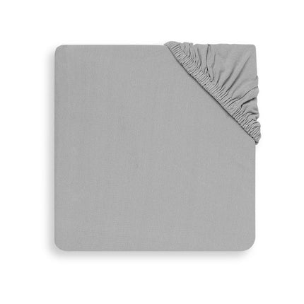 Jollein Hoeslaken Jersey Soft Grey 75x150cm - Jollein - Babywinkel - 8717329355866