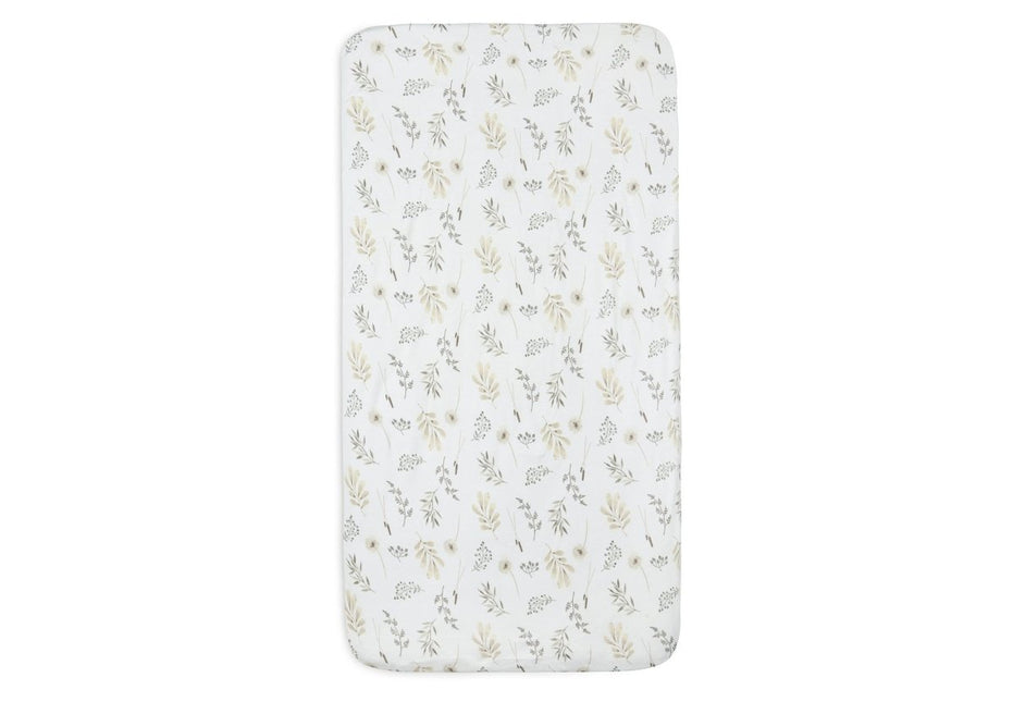 Jollein Hoeslaken Jersey Wild Flowers 40/50x80/90cm - Jollein - Babywinkel - 8717329365933