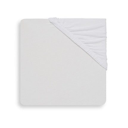 Jollein Hoeslaken Jersey Wit 75x150cm - Jollein - Babywinkel - 8717329301818