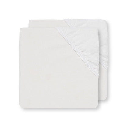 Jollein Hoeslaken Katoen Wit 70x140cm - Jollein - Babywinkel - 8717329023642