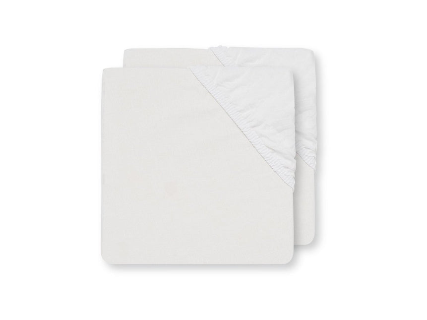Jollein Hoeslaken Katoen Wit 70x140cm - Jollein - Babywinkel - 8717329023642