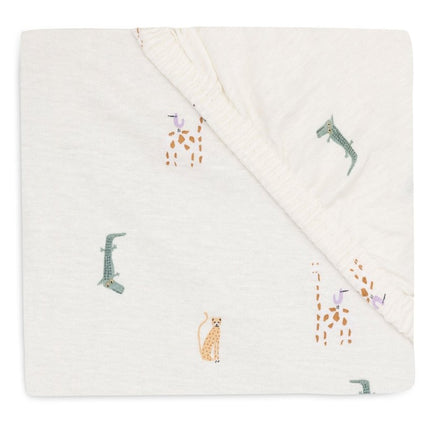 Jollein Hoeslaken Wieg Jersey Jungle Jambo 40/50 X 80/90 Cm - Jollein - Babywinkel - 8717329388284