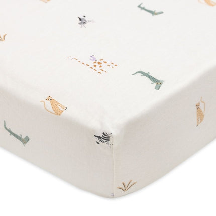 Jollein Hoeslaken Wieg Jersey Jungle Jambo 40/50 X 80/90 Cm - Jollein - Babywinkel - 8717329388284