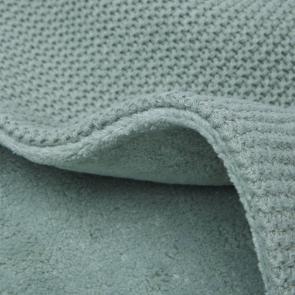 Jollein Ledikantdeken Basic Knit Forest Green/Fleece 100x150cm - Jollein - Babywinkel - 8717329366138