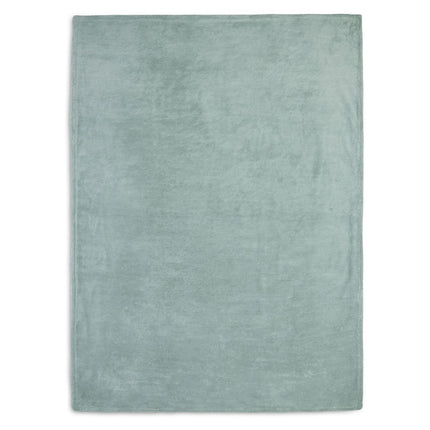 Jollein Ledikantdeken Basic Knit Forest Green/Fleece 100x150cm - Jollein - Babywinkel - 8717329366138