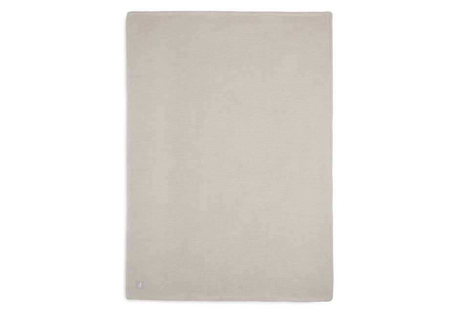 Jollein Ledikantdeken Basic Knit Nougat/Fleece 100x150cm - Jollein - Babywinkel - 8717329366169