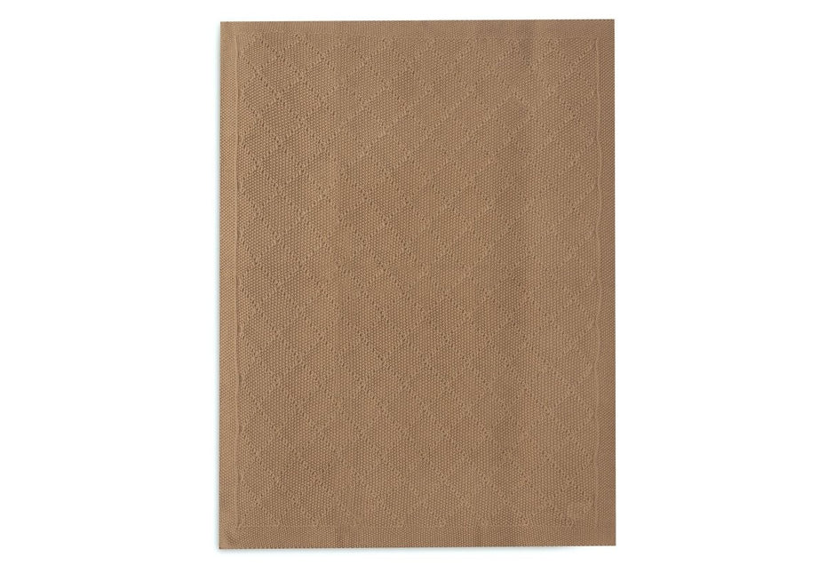 Jollein Ledikantdeken Check Knit Biscuit 100 X 150 Cm - Jollein - Babywinkel - 8717329386709