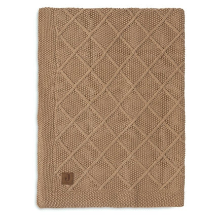 Jollein Ledikantdeken Check Knit Biscuit 100 X 150 Cm - Jollein - Babywinkel - 8717329386709