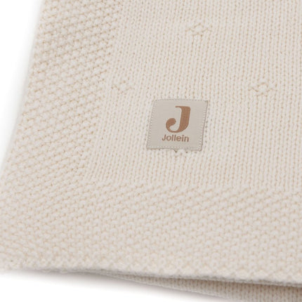 Jollein Ledikantdeken Cosy Knit Ivory 100 X 150 Cm - Jollein - Babywinkel - 8717329386587