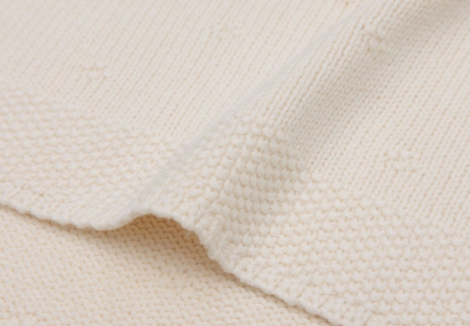 Jollein Ledikantdeken Cosy Knit Ivory 100 X 150 Cm - Jollein - Babywinkel - 8717329386587