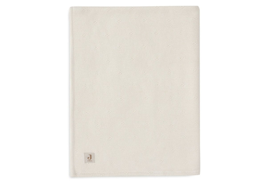 Jollein Ledikantdeken Cosy Knit Ivory/Velvet 100 X 150 Cm - Jollein - Babywinkel - 8717329386648